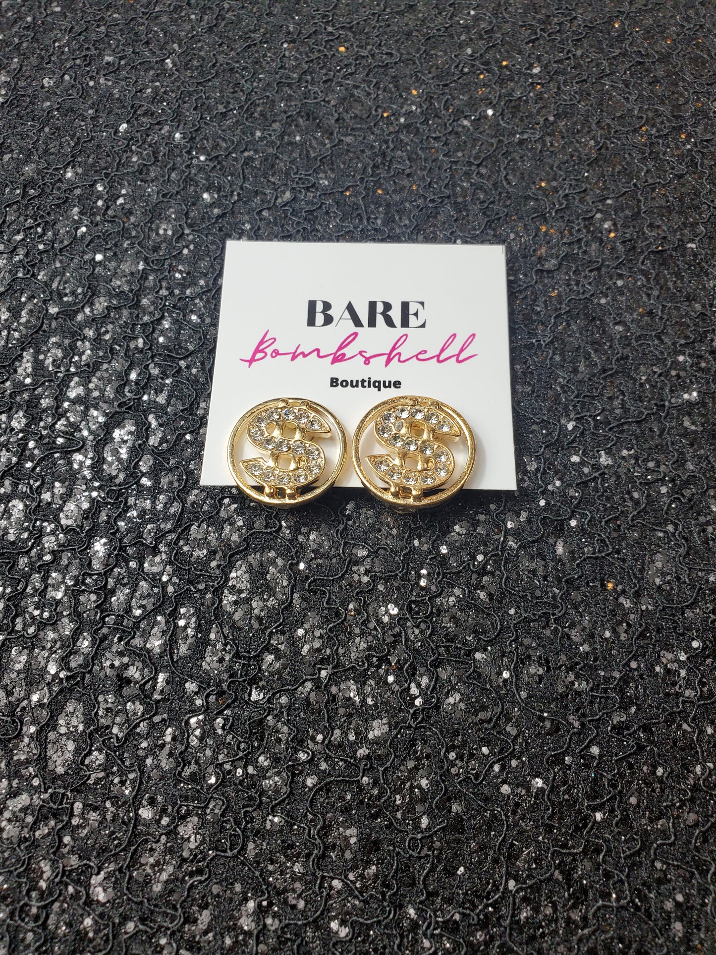 SHOT CALLER Money Stud Earrings