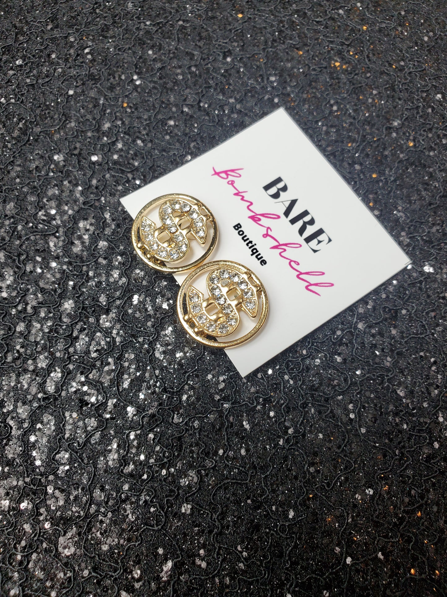 SHOT CALLER Money Stud Earrings