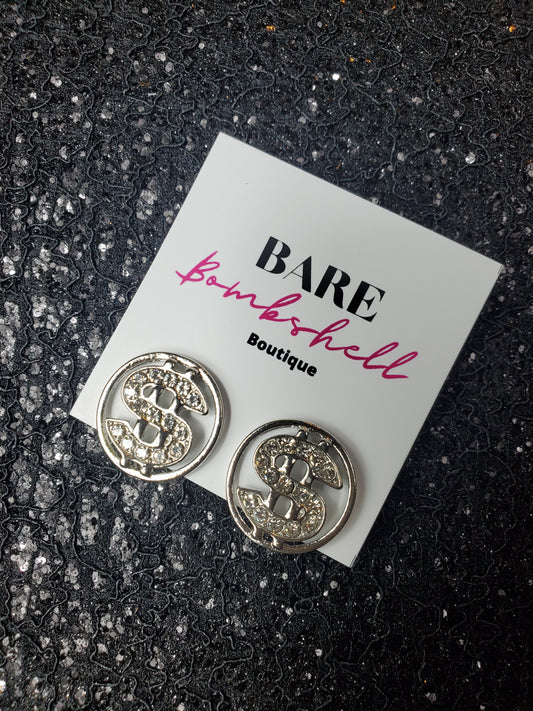 SHOT CALLER Money Stud Earrings