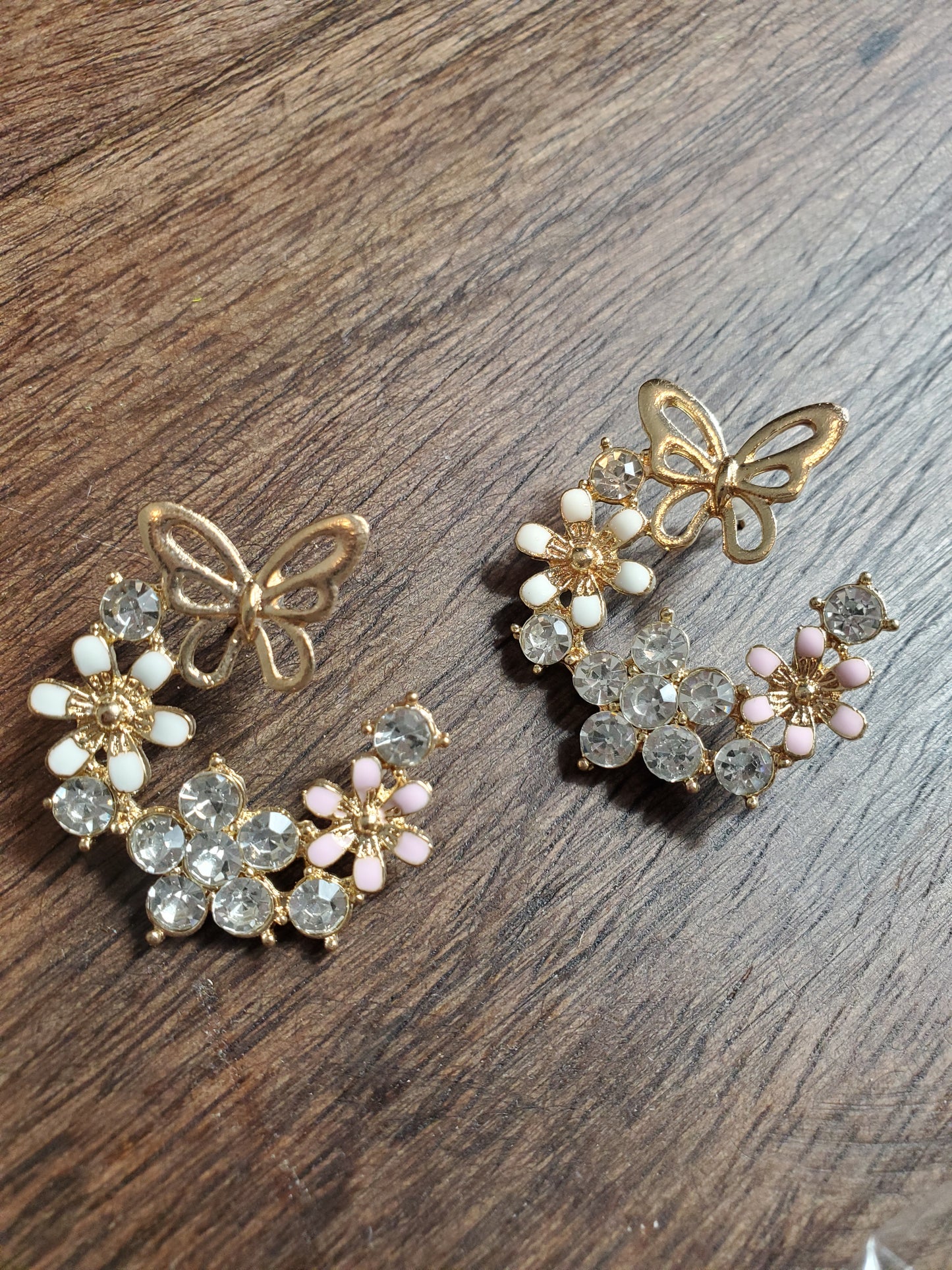 Half Butterfly Earrings