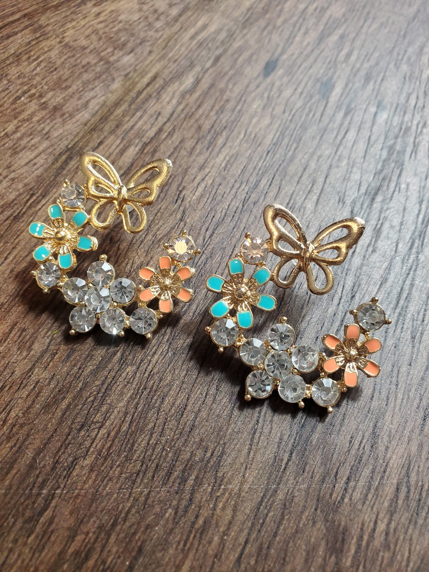 Half Butterfly Earrings