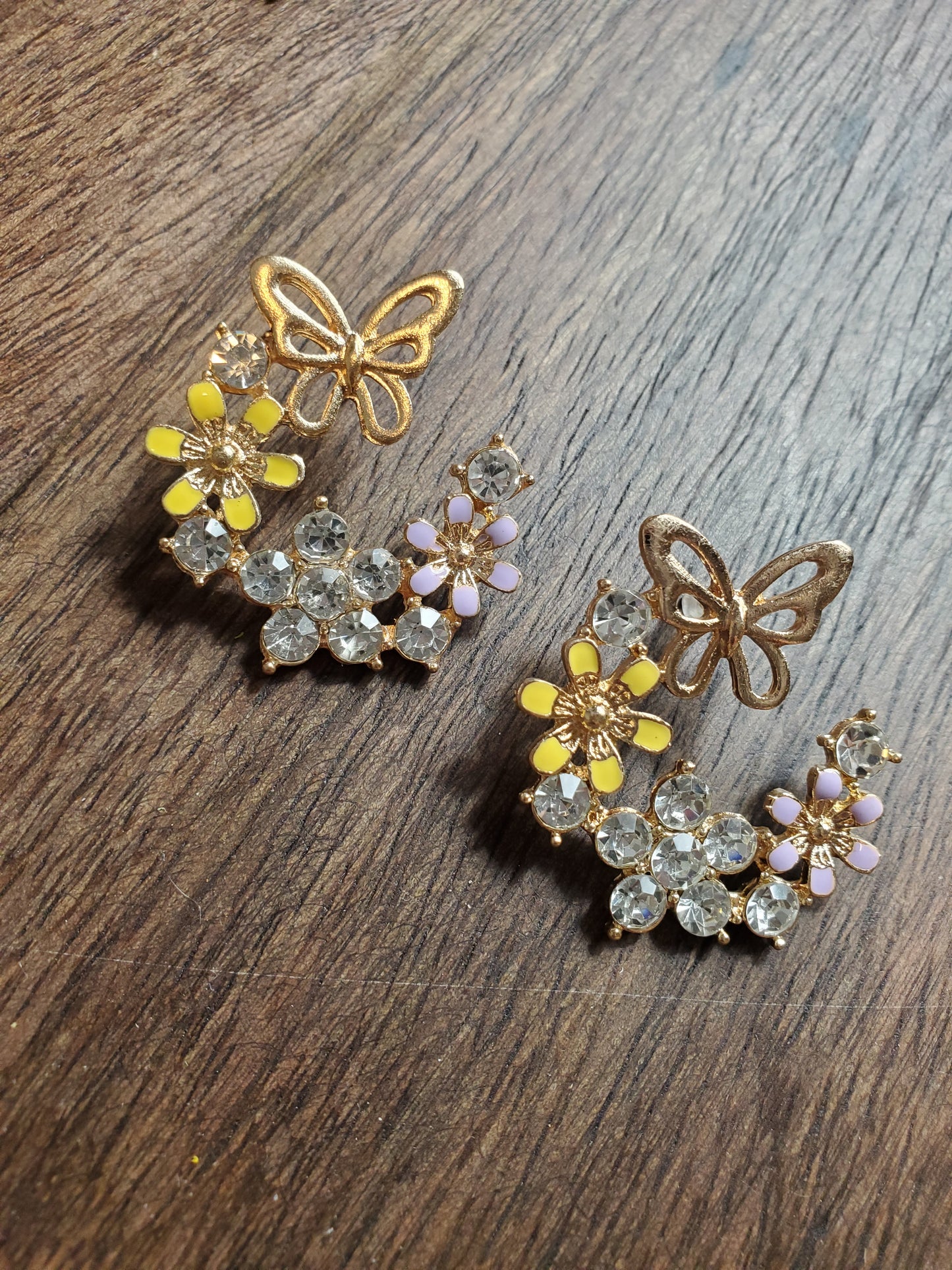 Half Butterfly Earrings