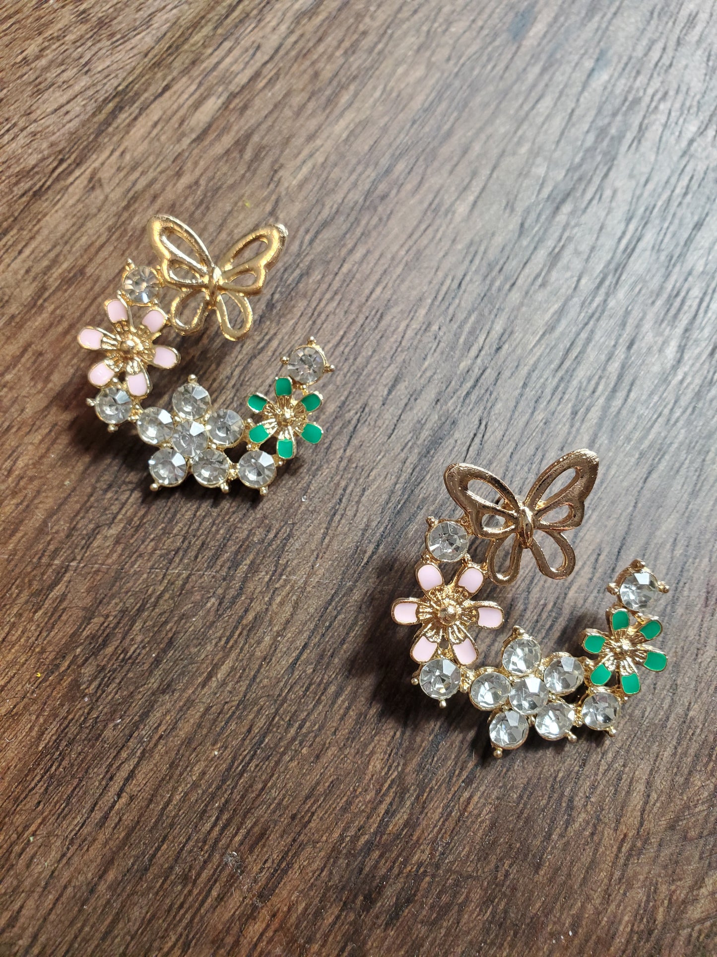 Half Butterfly Earrings