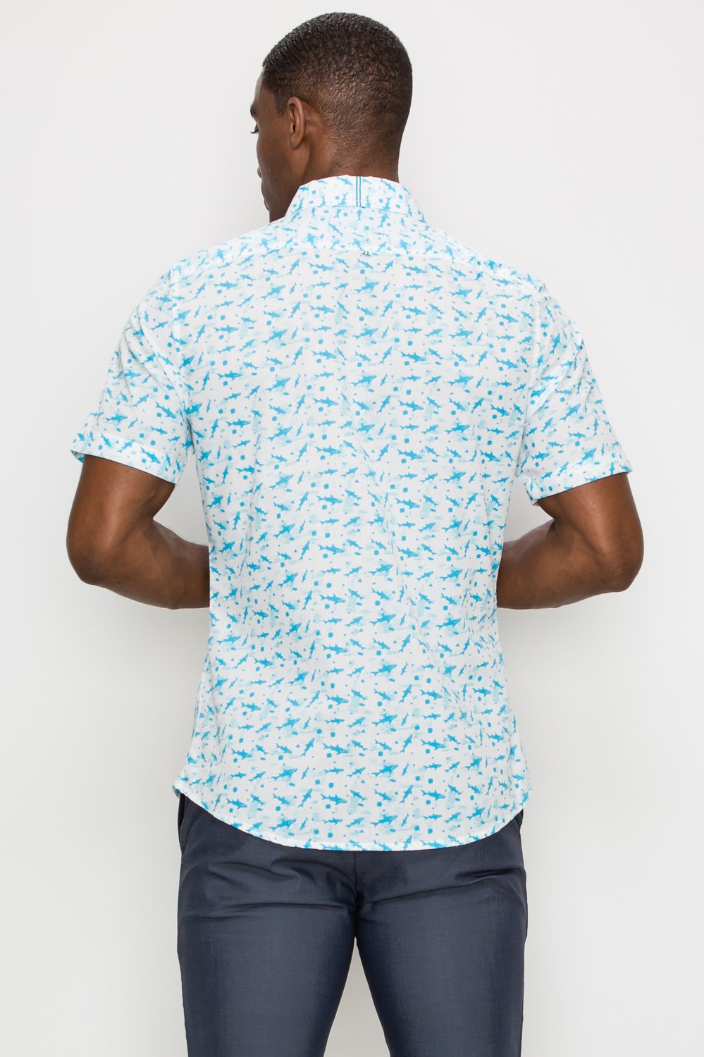 SHARK Short Sleeve Dress Shirt