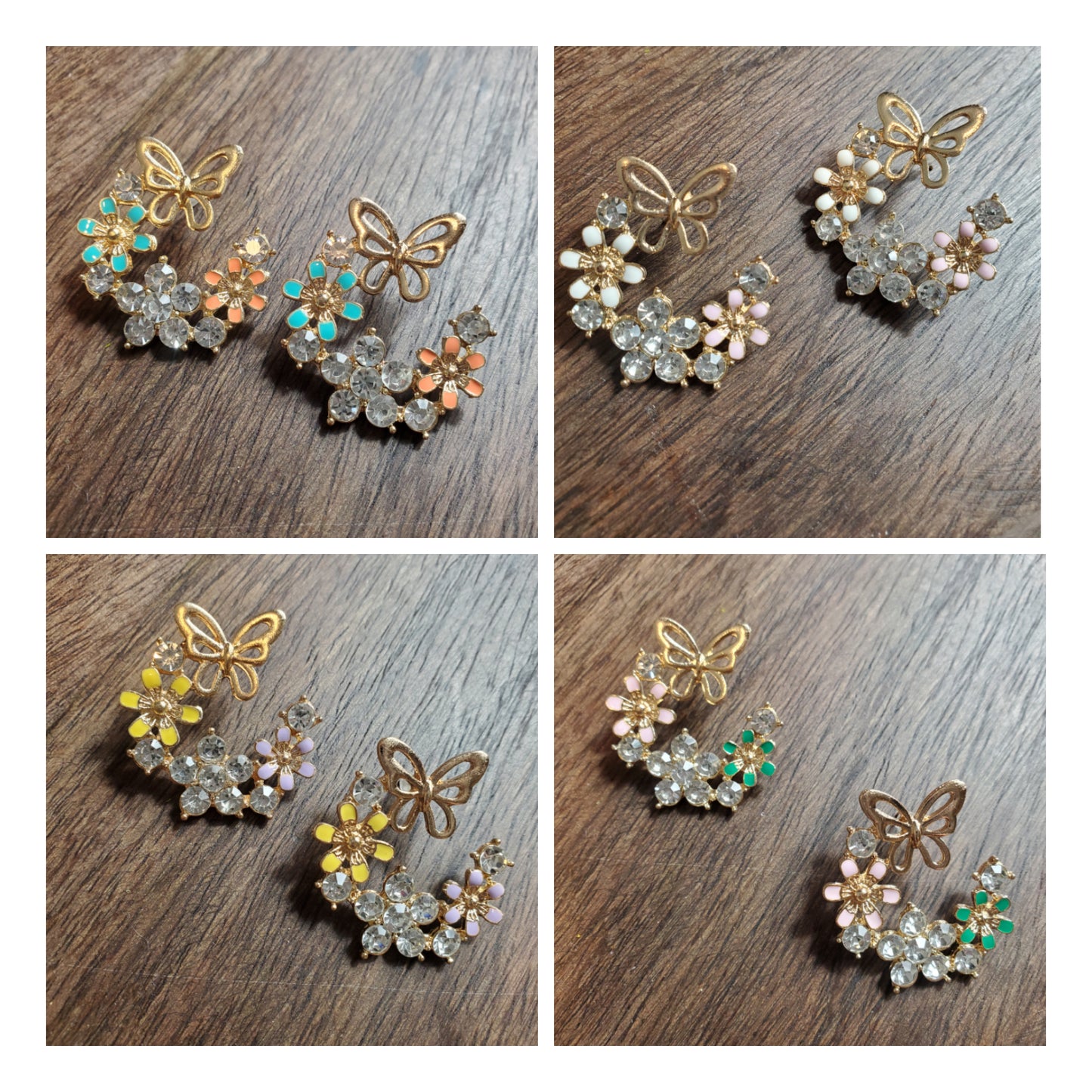 Half Butterfly Earrings