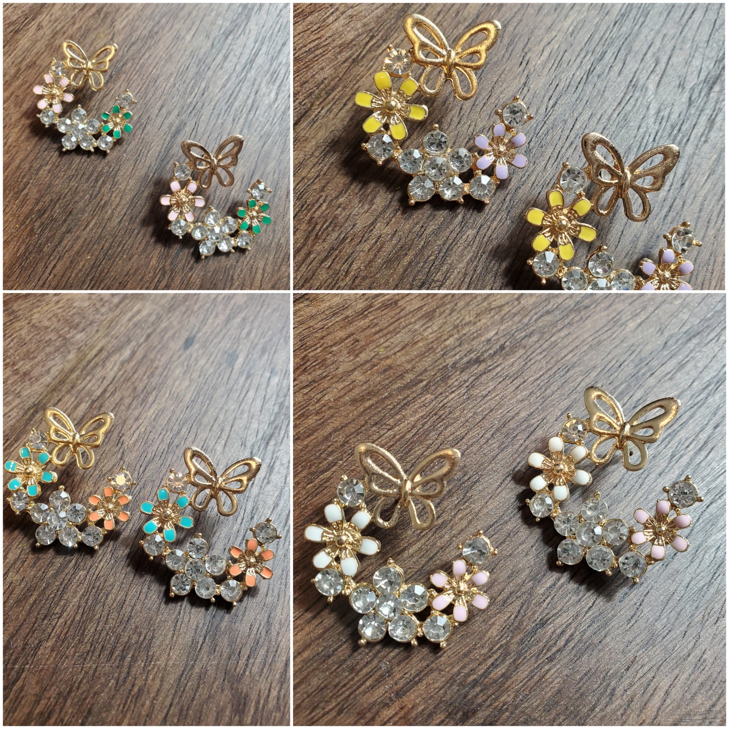 Half Butterfly Earrings