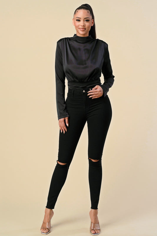 DREAM LONG SLEEVE OPEN BACK BODYSUIT