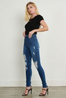 FLY GIRL Skinny Ripped Jeans