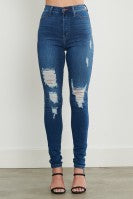 FLY GIRL Skinny Ripped Jeans